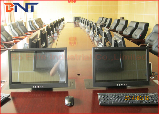 Pubilcの保証事務局会議部屋のプロジェクト、LCDはスクリーンの転覆機能の上昇にモーターを備えた
