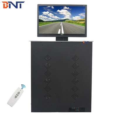 BNTは会議システムLCDの持ち上がる机のモニターの上昇のメカニズムのためのLCDのモニターの上昇にモーターを備えた