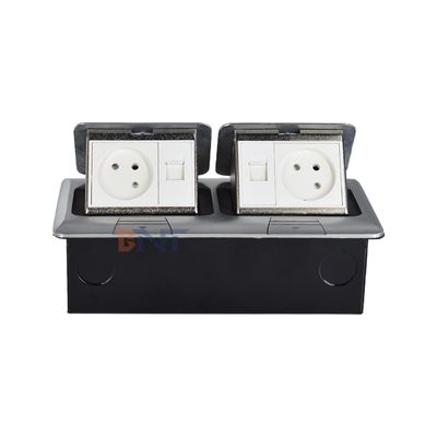 ODM/OEM 防水 隠れたポップアップ型 床ソケットボックス イスラエル 標準 2 AC ストック 接地 ストック