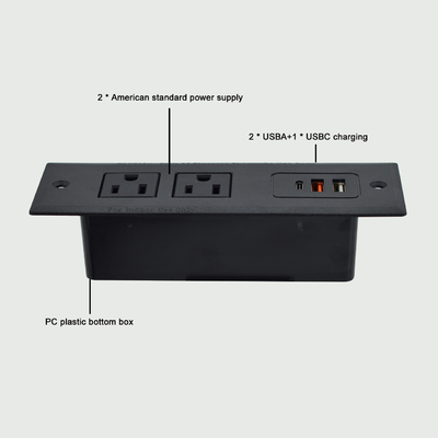 OEM/ODM オフィスの多機能ソファソケット テーブルソケット US電源ソケットUSBA+Cポート