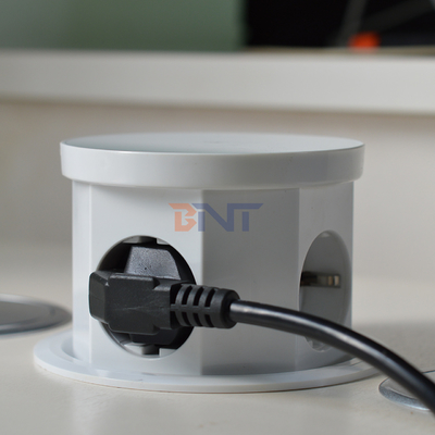 キッチン 隠れた電源出力 収縮式 デスクトップ ポップアップ USB ポート AC 16A 220V 電圧 IP44 レベル オフィス用