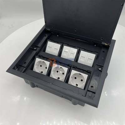 手動式開口 隠されたフロアソケット 防水フロアソケット ABSプラスチック素材の地面 ポップアップソケット
