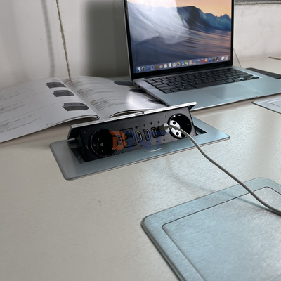 組み込み 工場 ポップアップソケット EU 電源出口 組み込み テーブルトップ IP44 2 AC 出口 RJ45 ネットワークとHDMIプラグ