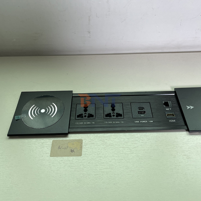 新しいスタイル デスクトップ スリップカバー パワー スライディングソケット 10A 電流付き 無線充電器