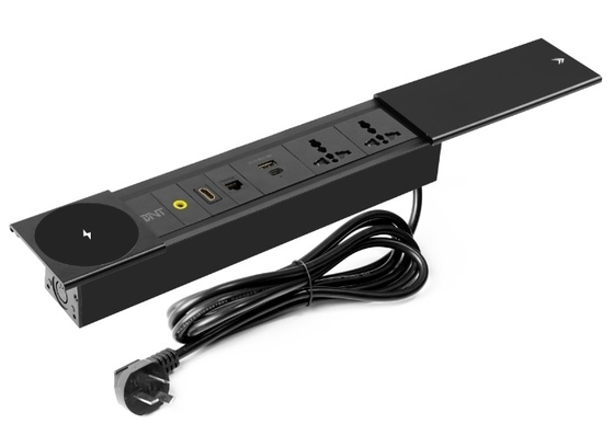USB 充電モジュール型のオフィスデスク用の多機能のスライディングカバー電源ソケット