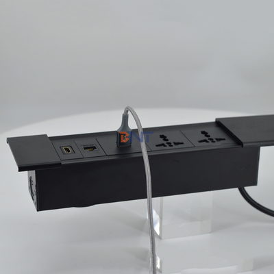 USB 充電モジュール型のオフィスデスク用の多機能のスライディングカバー電源ソケット