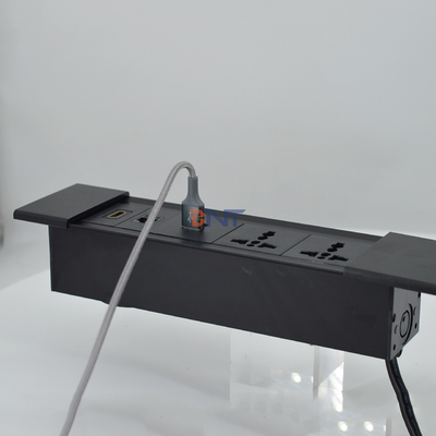 USB 充電モジュール型のオフィスデスク用の多機能のスライディングカバー電源ソケット