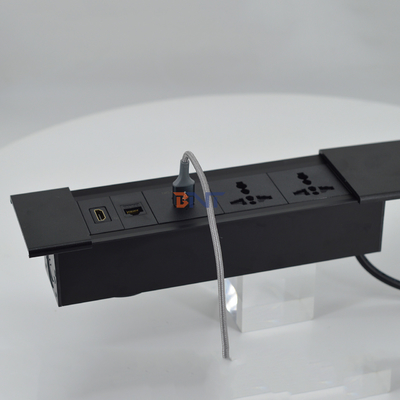 USB 充電モジュール型のオフィスデスク用の多機能のスライディングカバー電源ソケット