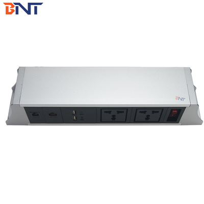 OEM/ODM BNT 電源ソケット アルミ合金 テーブルの下に吊るし,英国,アメリカ,EU,AU,SA プラグ 規格 10A/13A/16A 電流