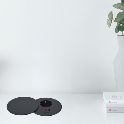 オフィス家具 ローング EU電源出力 & 2 usb a+ 1c ソファー用コーヒーテーブル充電ステーション