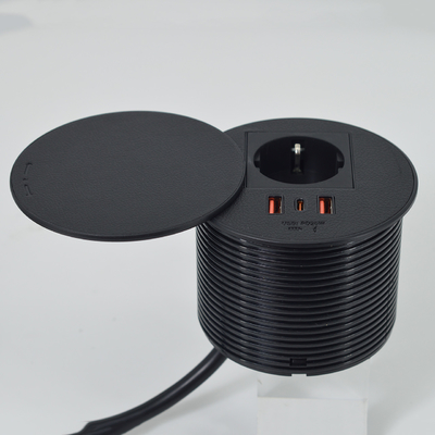 オフィス家具 ローング EU電源出力 & 2 usb a+ 1c ソファー用コーヒーテーブル充電ステーション