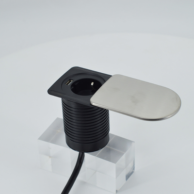 ミニソケット デスクトップオフィス家具の下に隠された テーブル 1 EU 1 USB A 充電器