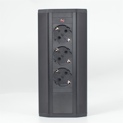 OEM/ODM コーナー電源ソケット EU 電源ソケット 3 つのAC電源出口でオフィス/デスクトップ/テーブル/キッチンに適しています