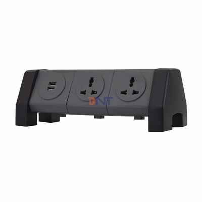 OEM/ODM ユニバーサル パワー エクステンション コード タワーソケット 2 USB 充電ソケット デスク用 超電圧保護