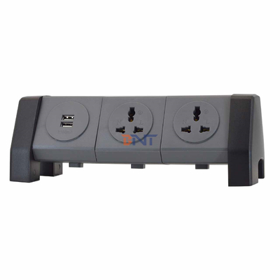 OEM/ODM ユニバーサル パワー エクステンション コード タワーソケット 2 USB 充電ソケット デスク用 超電圧保護