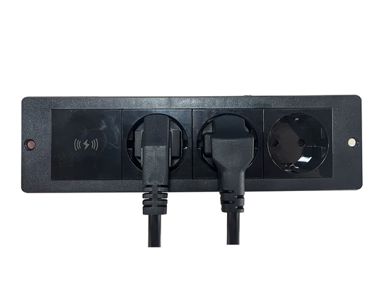 ホットセール 内蔵 3EU 標準電源 無線充電ソケット 5A 定電電源 デスク/ソファー/ホテル/バー/会議室のプラグS