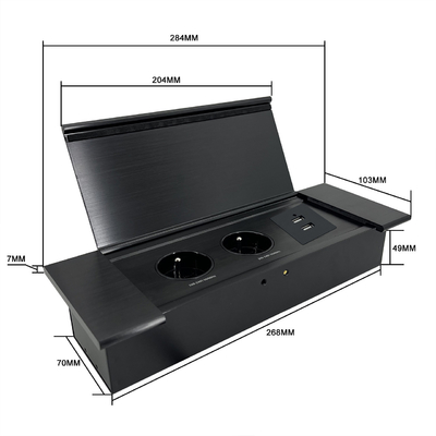 オフィス家具 2 fr 電源プラグ 水力会議テーブル ポップアップ 組み込み デスクトップ 電気 ポップアップ 插座