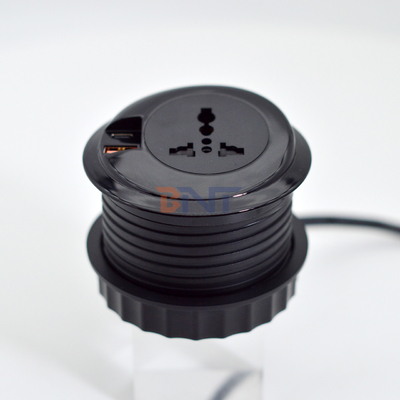 80mm 丸い電源プラグとEUソケット USB充電型Cポートの標準出口