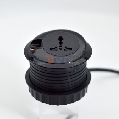 80mm 丸い電源プラグとEUソケット USB充電型Cポートの標準出口