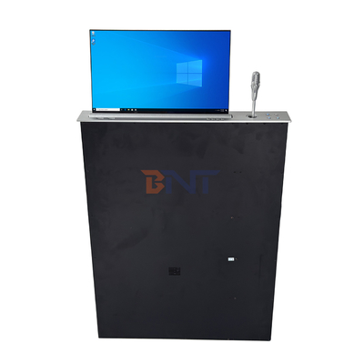 BNT フルHDスクリーン 低価格 会議システム用のマイク付きモーター式引き取り可能なモニターリフト