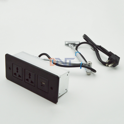 収納電源帯 USB C 急速充電 フラッシュ マウント デスク 家具 引き出し ソケット 会議 テーブル 隠れた出口