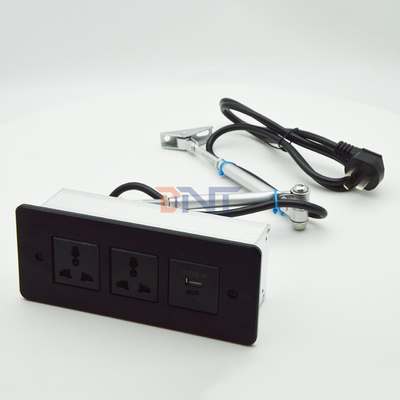収納電源帯 USB C 急速充電 フラッシュ マウント デスク 家具 引き出し ソケット 会議 テーブル 隠れた出口