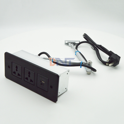 収納電源帯 USB C 急速充電 フラッシュ マウント デスク 家具 引き出し ソケット 会議 テーブル 隠れた出口