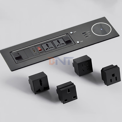 2 ユニバーサル 65W 急速充電テーブルソケット IP44 レベル 10A 定電 2 AC 出口 EU プラグ オフィス用標準