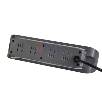 3 パネル デスクトップ 多機能電源ソケット 8AC 電源ソケットとダブル USB A+C 充電ソケット