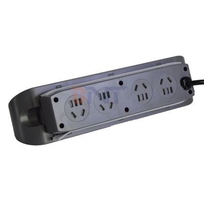 3 パネル デスクトップ 多機能電源ソケット 8AC 電源ソケットとダブル USB A+C 充電ソケット
