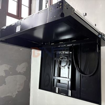 55インチ電動テレビリフトスタンド リモコン制御 天井 ダウン フォリップ テレビ 支架 ダウンと回転の機能