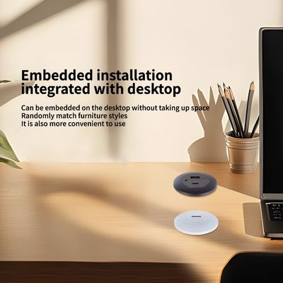 USB A+C 充電ポート付き プラスチック製 収納式 テーブル式 電源ソケット