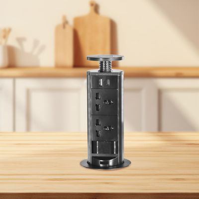 ユニバーサルパワーキッチンソケット、キッチンからプラグを取り外す、隠れた卓上ポップアップキッチンソケット、モダンなスマートキッチン用