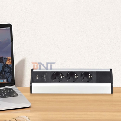 3 EU AC アウトレット USB A+C 急速充電 デスクトップ クランプ ソーケット パワー ストライプ