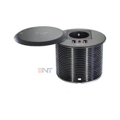 組み込み設計テーブルまたはソファ 電源出口 EU標準電源ソケット 2 タイプ A+1 タイプ C 充電ポート