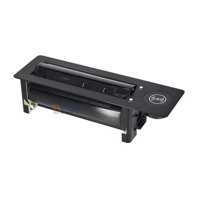 イギリス標準 カスタムAC電源ソケット デスクトップ 埋め込み電気 フリップソケット 2個出口 1個USB&1個C型&1個ワイヤレス充電器