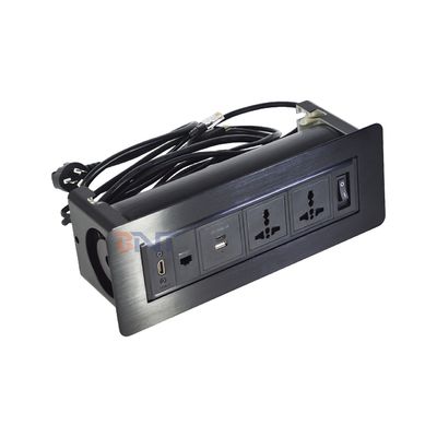 マルチメディア回転式デスク スイッチソケット/アップテーブル電源出口/会議テーブルパネル 設置プラグ