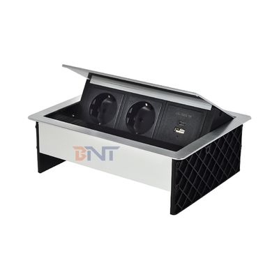 工場カスタムデスクトップブラシテーブルフリップカバー20W USBソケット隠しデスクトップ電源グロメット