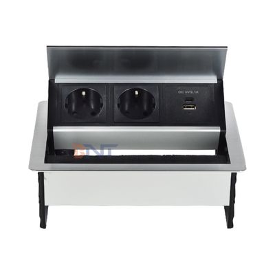 工場カスタムデスクトップブラシテーブルフリップカバー20W USBソケット隠しデスクトップ電源グロメット