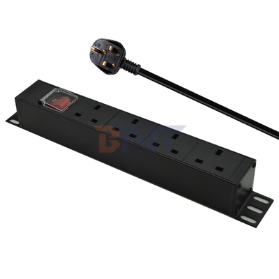 PDU 4ポート出口 SPD電源帯拡張ソケット 3250W オン/オフスイッチと電源ケーブル